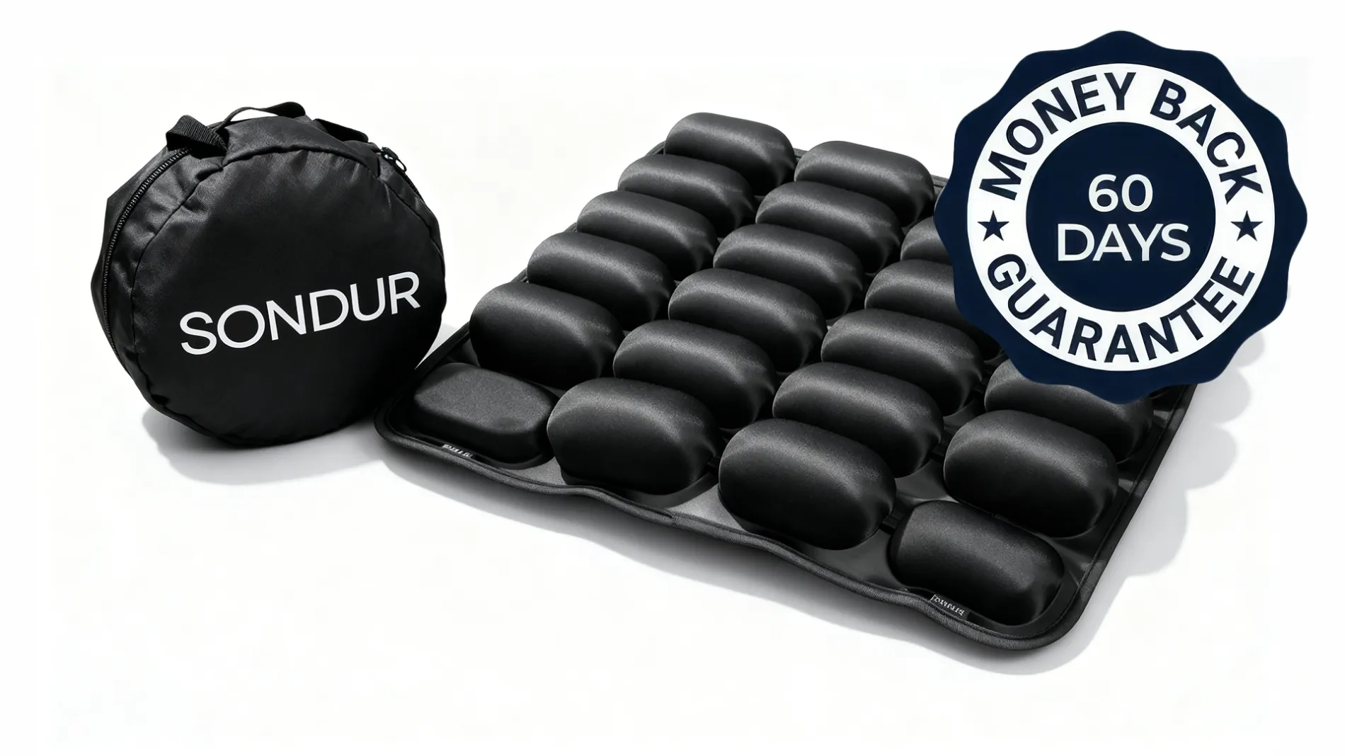 Side view of the Sondur cushion on a car seat