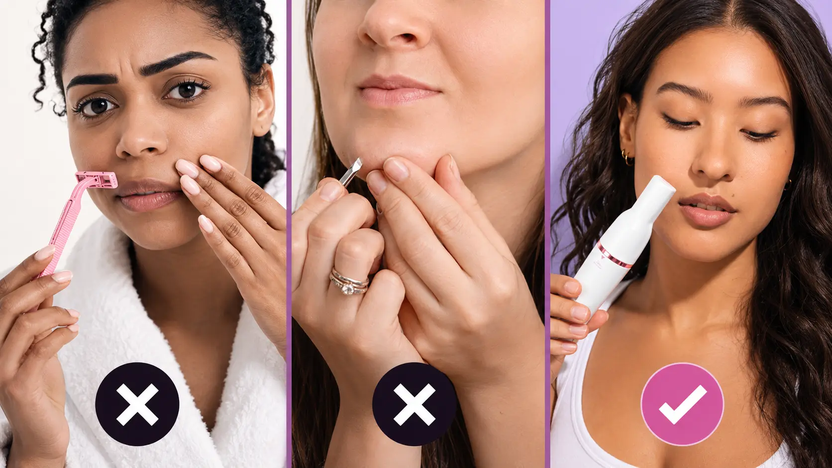 Do's and don'ts for using Pluxy facial epilator